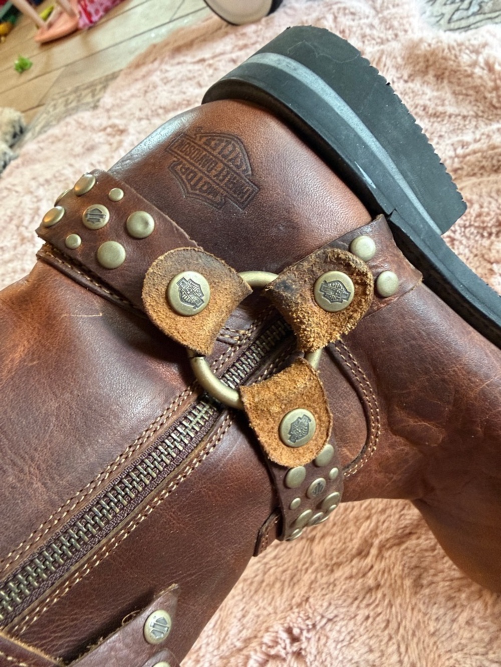 Harley Davidson womens Vada brown boots - Picture 2 of 6